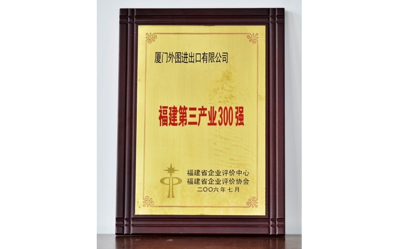 福建第三产业企业300强-2006年度